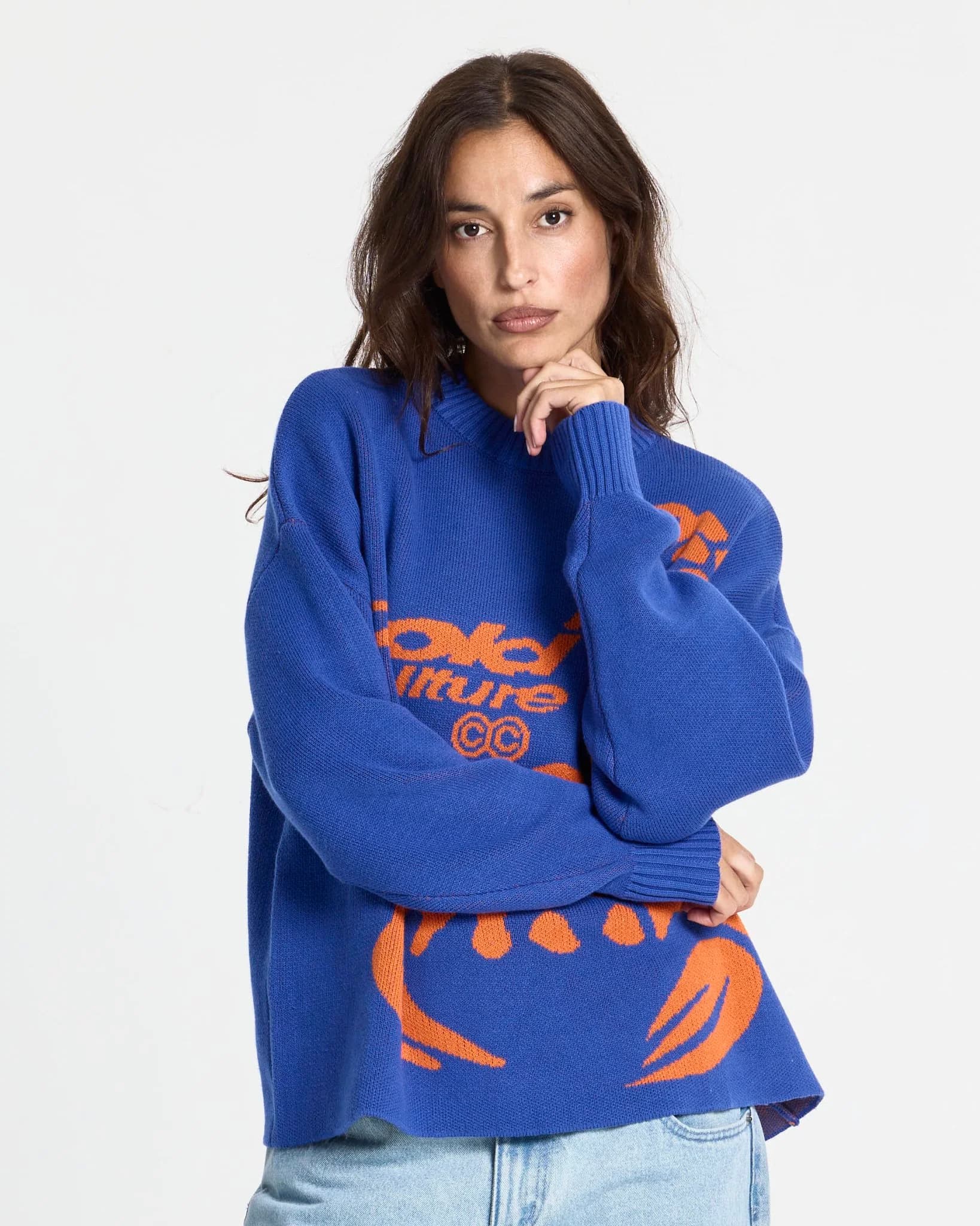 POISON KNIT BLUE AND ORANGE 7