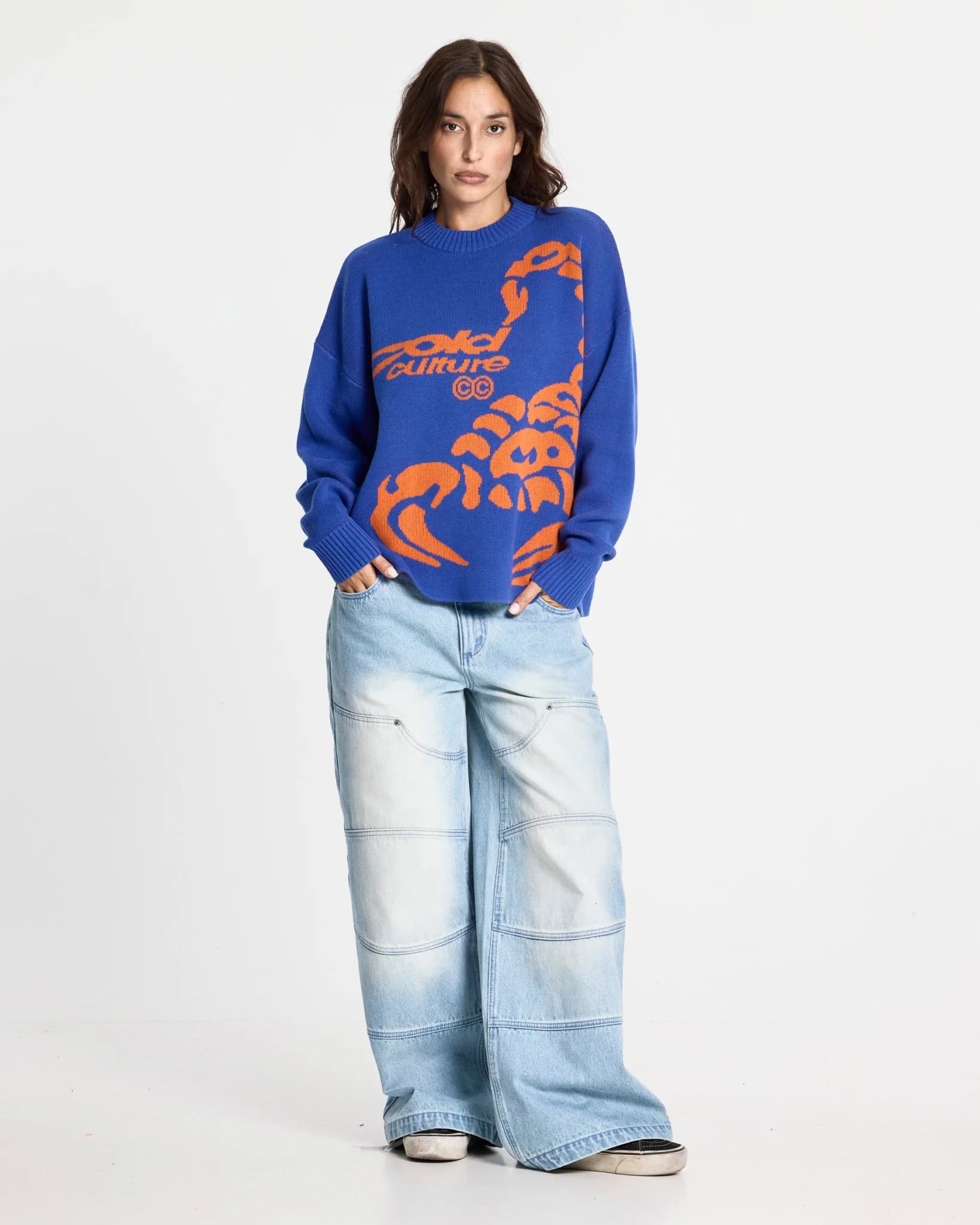 POISON KNIT BLUE AND ORANGE 9