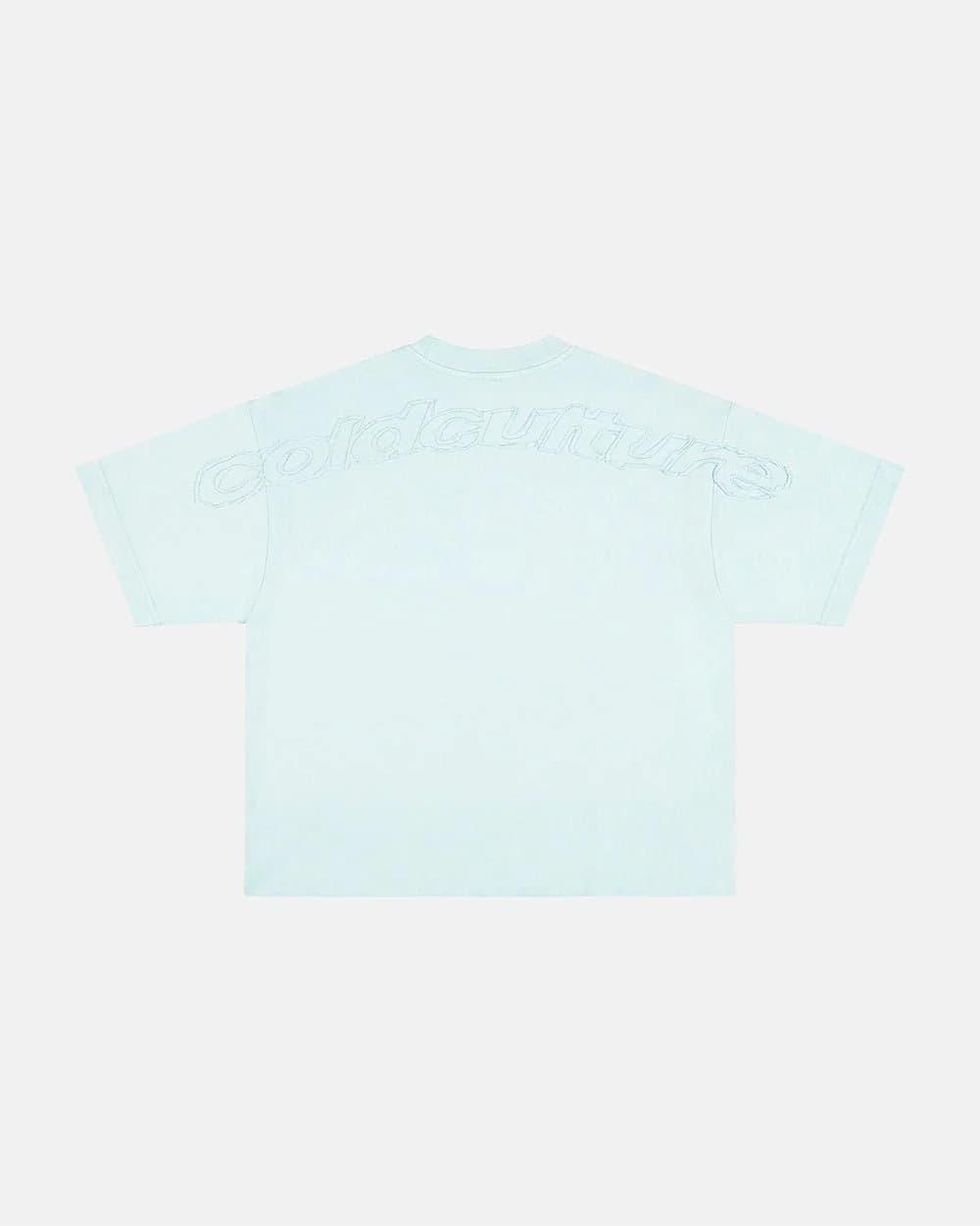 DISTRESS CURVED TEE BLUE 2
