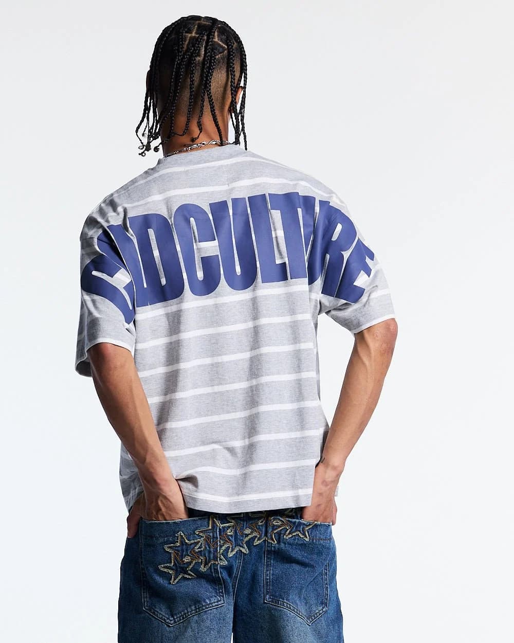 BAY STRIPE TEE GREY by COLD CULTURE