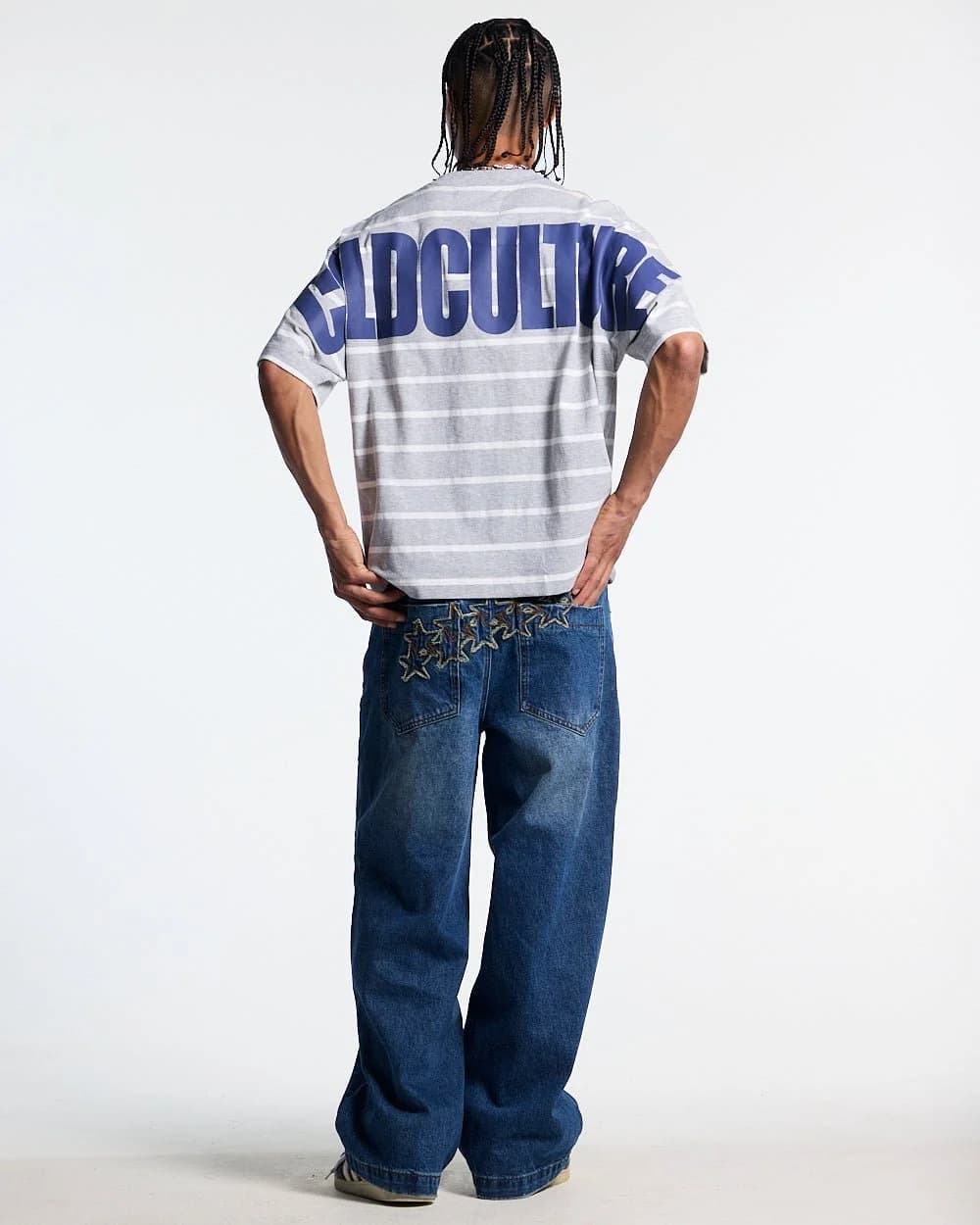 BAY STRIPE TEE GREY by COLD CULTURE