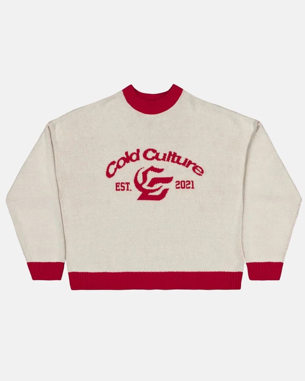 ACADEMY KNIT ACID WHITE by COLD CULTURE
