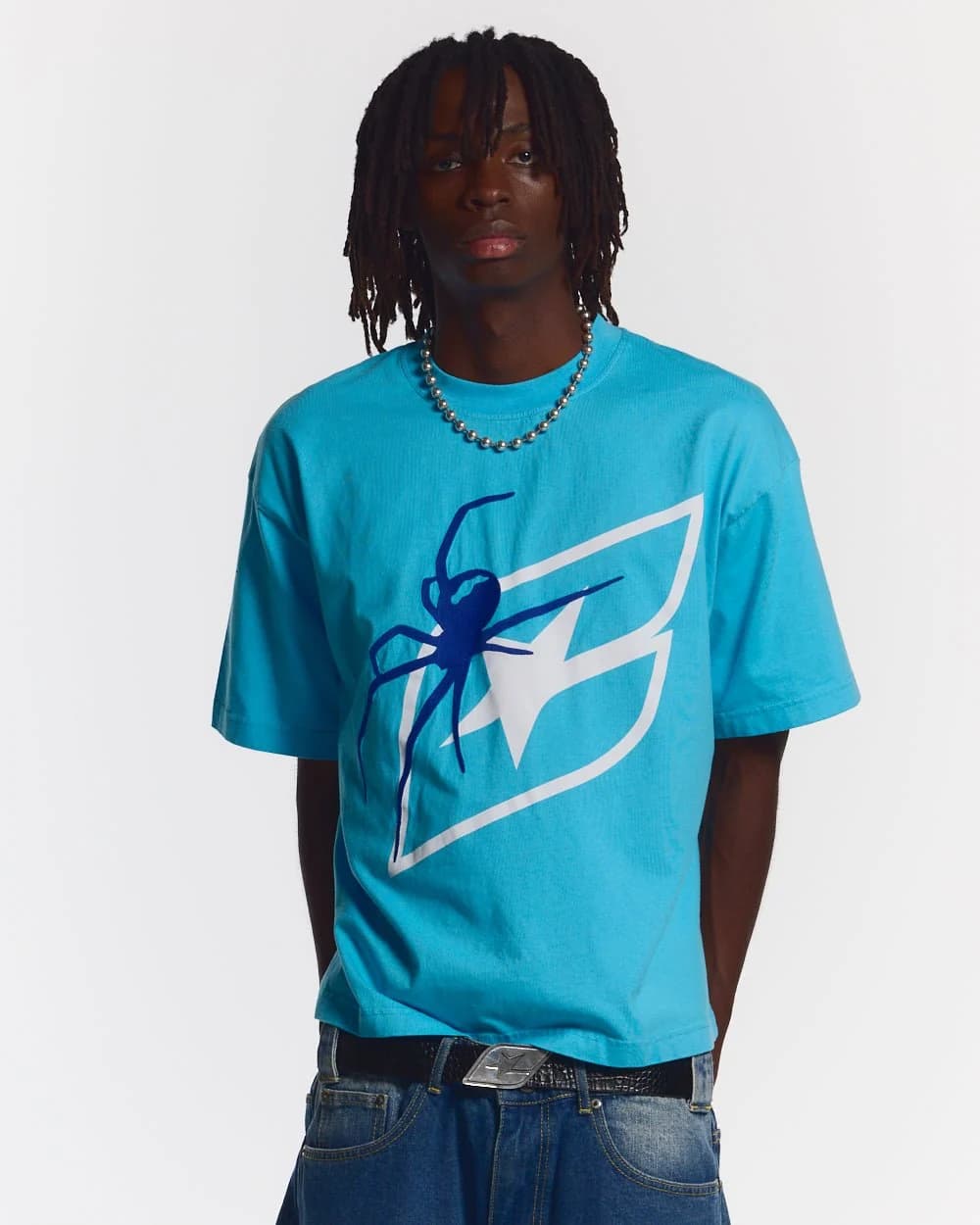 SPIDER TEE BLUE 2