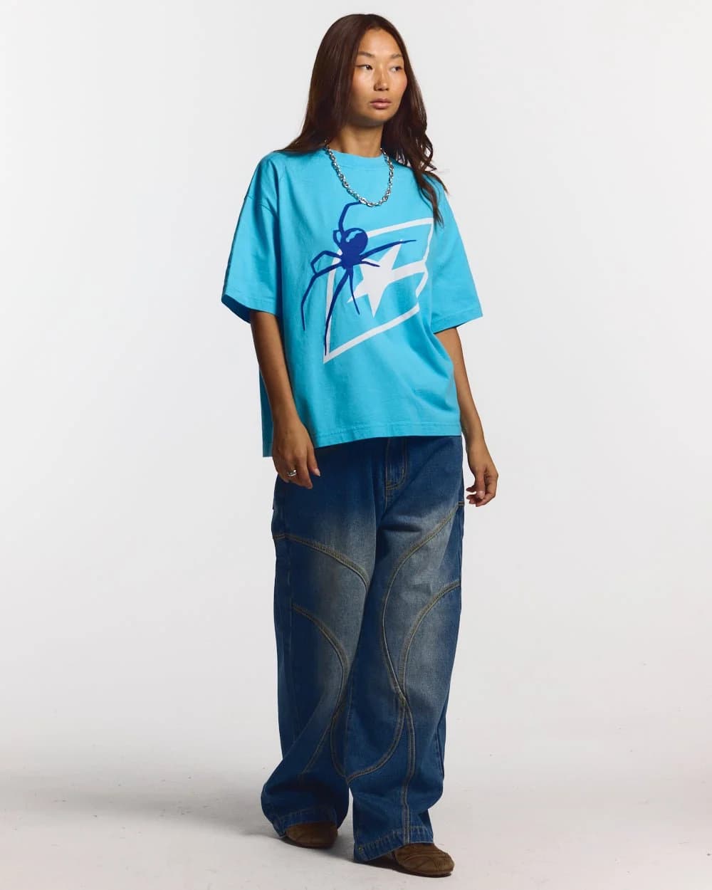SPIDER TEE BLUE 5