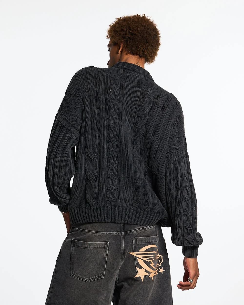 PATTERNED KNIT BLACK 4