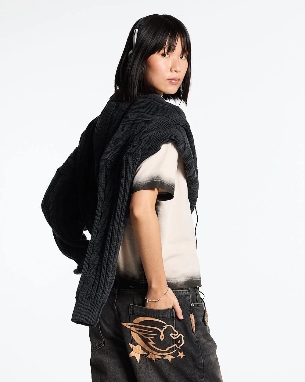 PATTERNED KNIT BLACK 6
