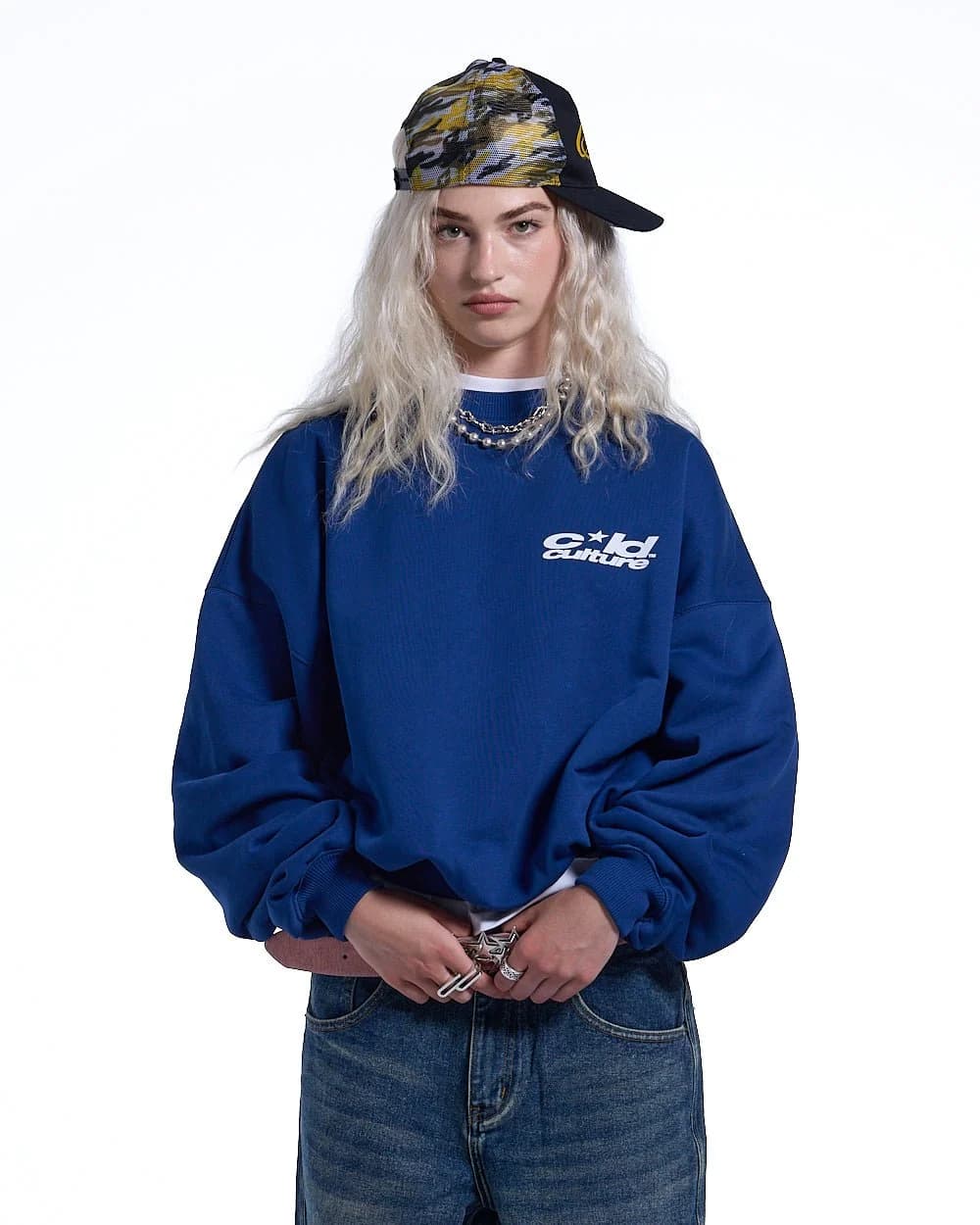HEART ASHTRAY CREWNECK DARK BLUE 7