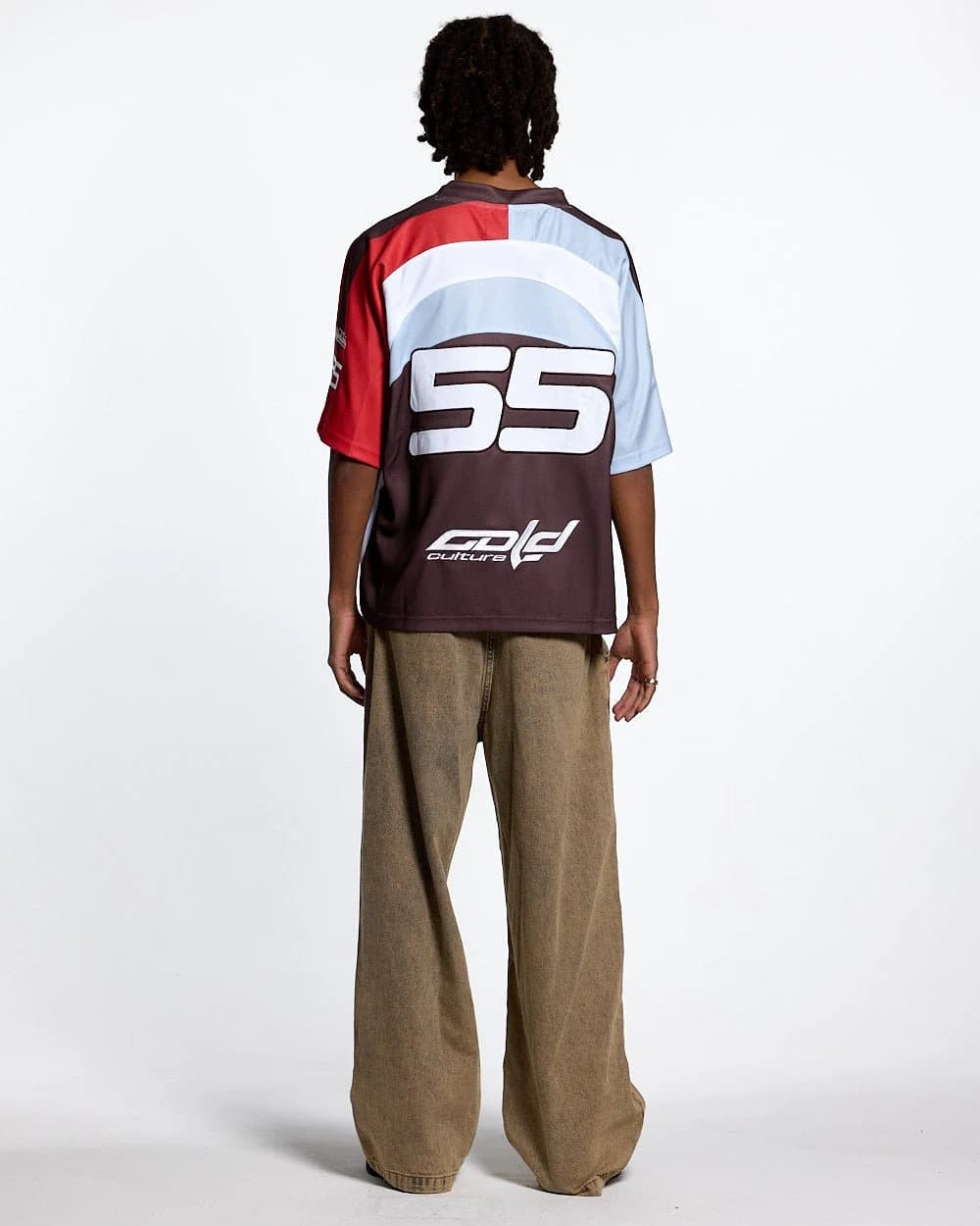 HOCKEY PLAYER TEE BROWN/ORANGE RED 4