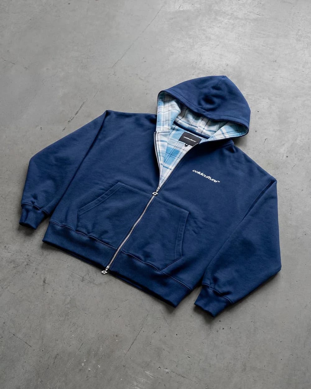 HIDE AND SEEK ZIP HOODIE NAVY 11