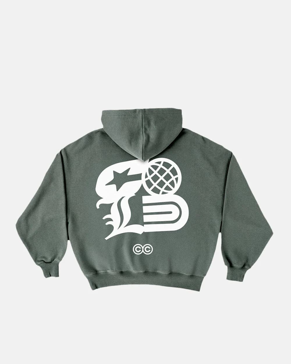 COLD LOGOS HOODIE ASH GREEN by COLD CULTURE