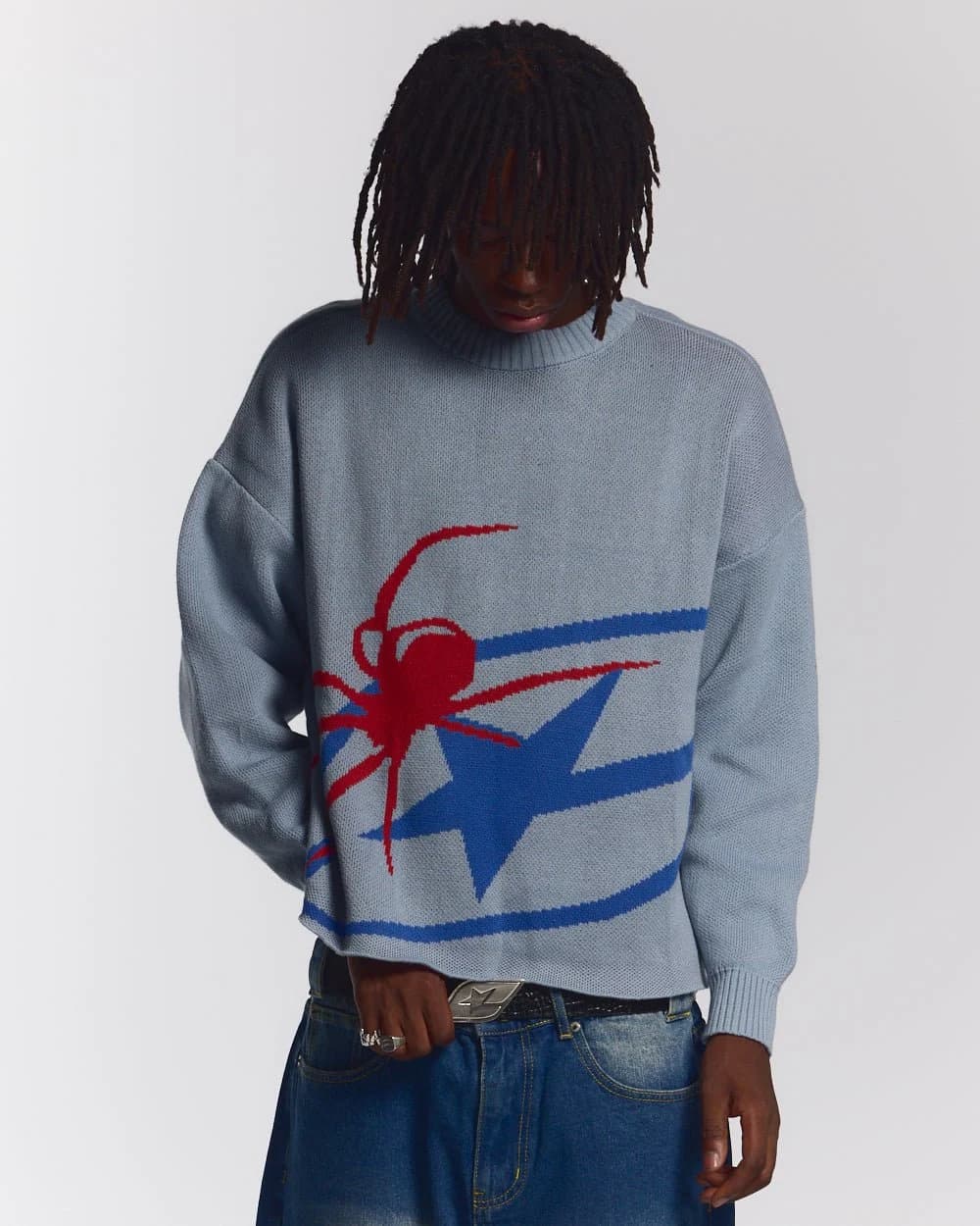 SPIDER KNIT LIGHT BLUE 3