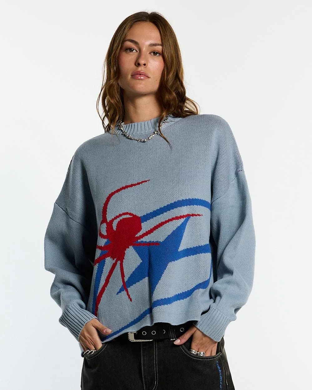 SPIDER KNIT LIGHT BLUE 5