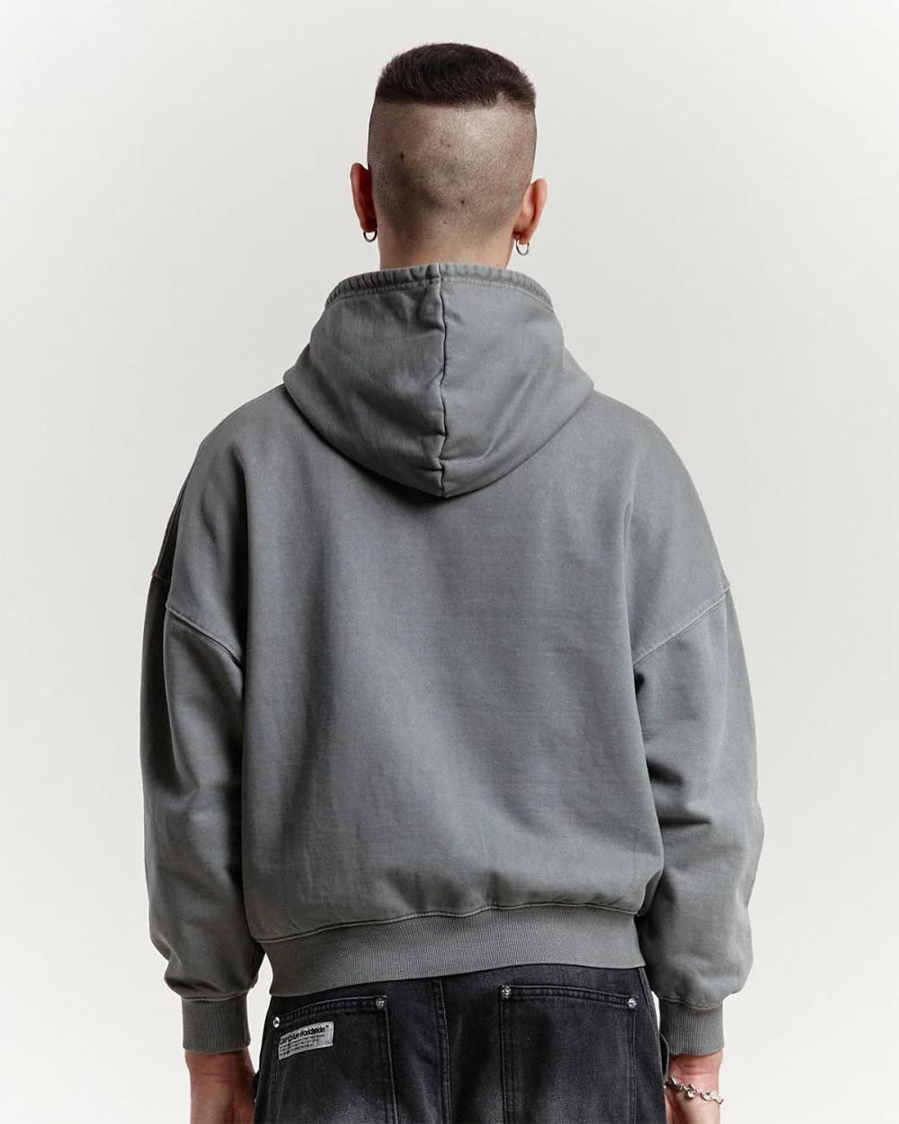 SPEED ZIP HOODIE +WASHED DUST GREY 4