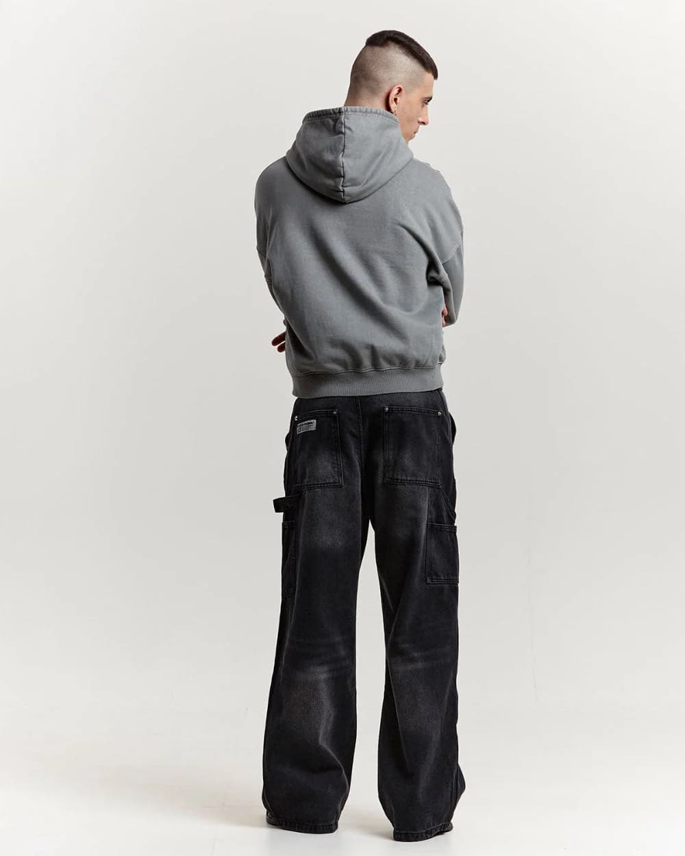 SPEED ZIP HOODIE +WASHED DUST GREY 5
