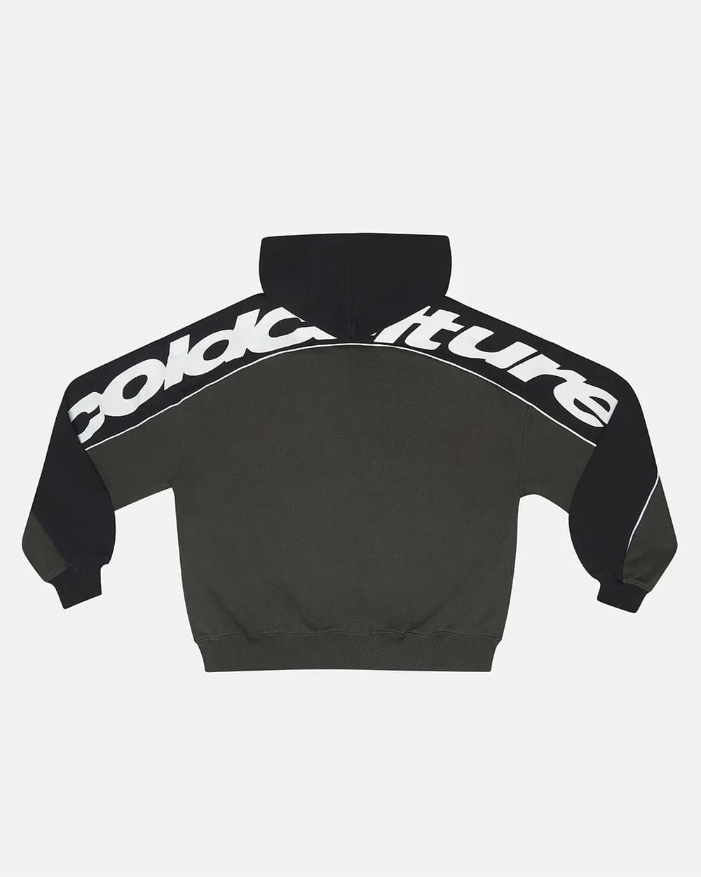 FLESH ZIP HOODIE BLACK & GREY by COLD CULTURE