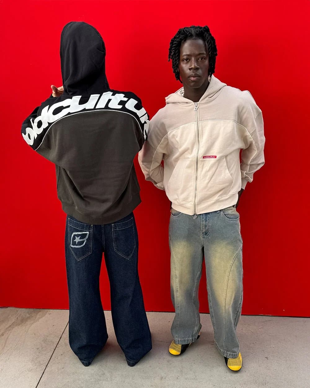 FLESH ZIP HOODIE BLACK & GREY 7
