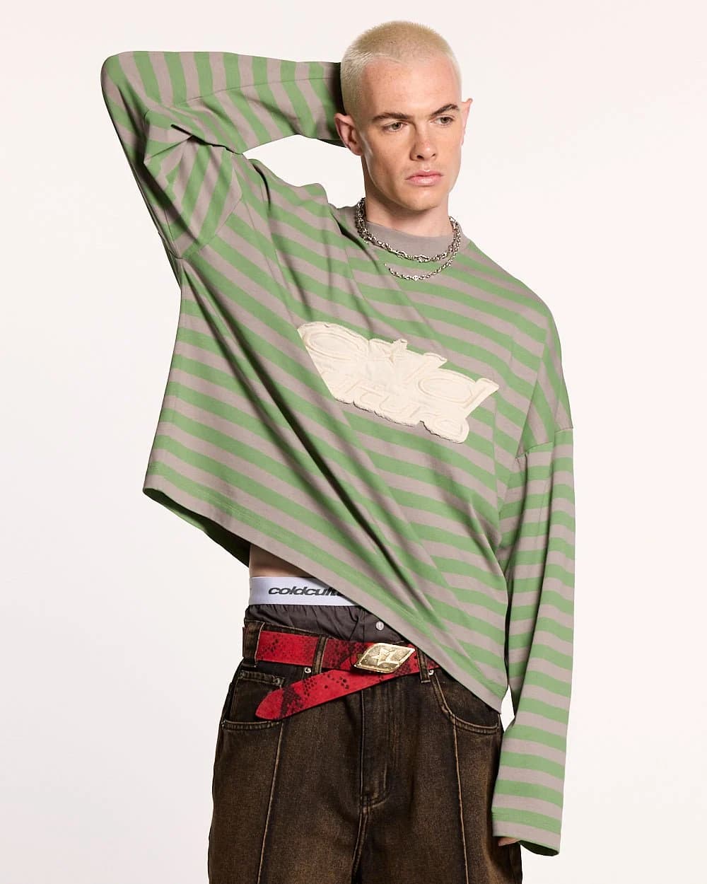 PARDON ME LONGSLEEVE GREEN & GREY 2
