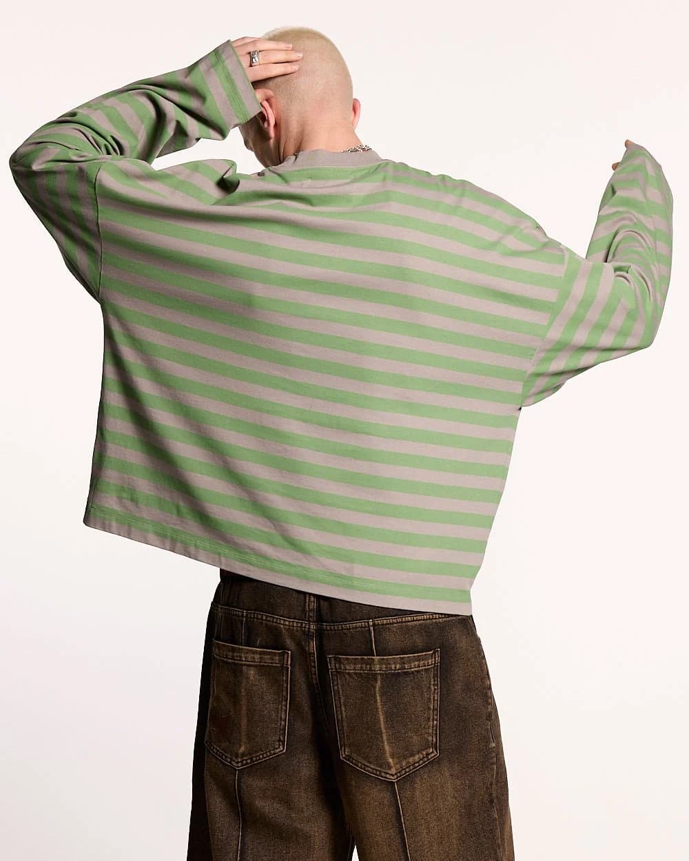 PARDON ME LONGSLEEVE GREEN & GREY 4