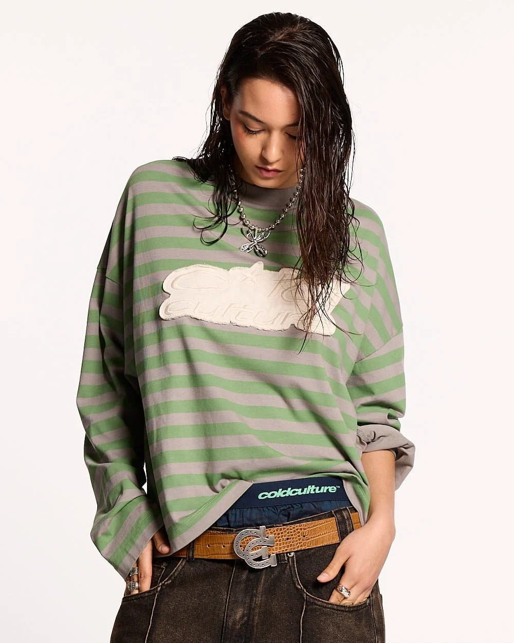 PARDON ME LONGSLEEVE GREEN & GREY 5