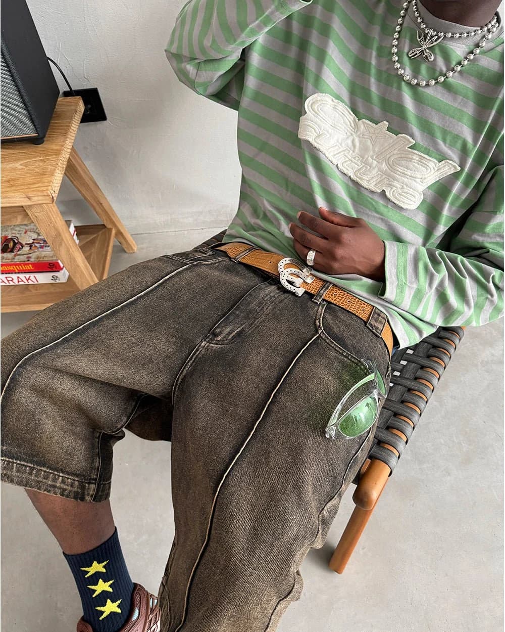 PARDON ME LONGSLEEVE GREEN & GREY 7