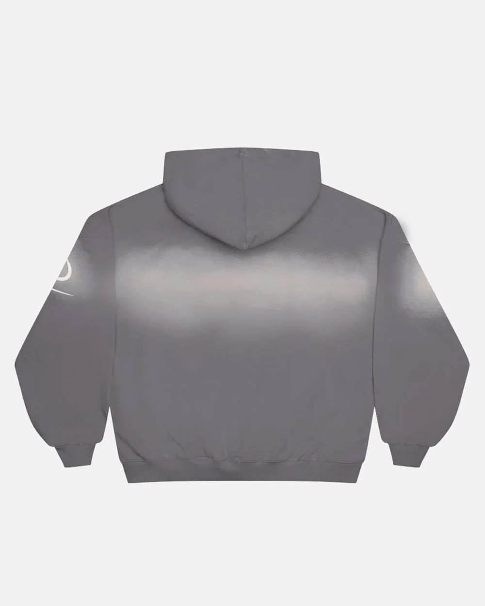 CROSSED SCRIPT HOODIE GREY 3