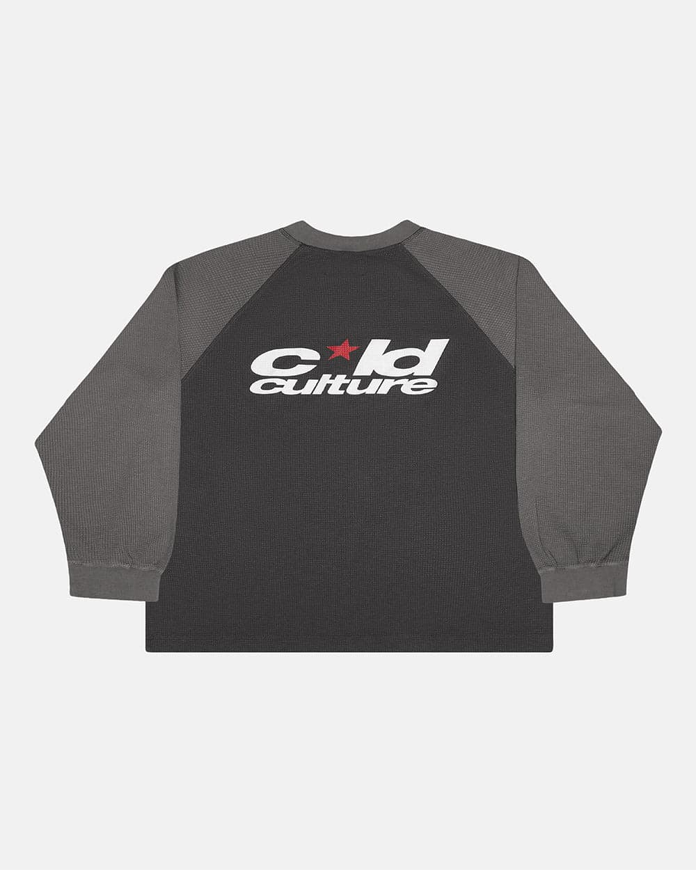 RANGLAN BICOLOR THERMAL LONGSLEEVE BLACK by COLD CULTURE