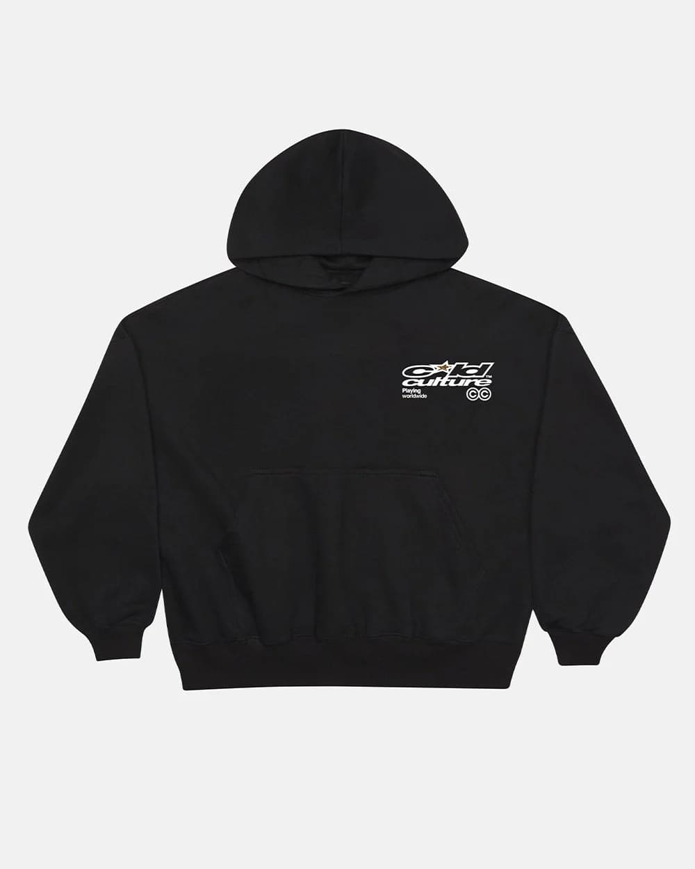 PLAYING WORLDWIDE HOODIE BLACK 3