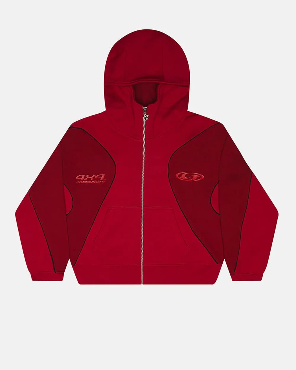 RUSH ZIPPER HOODIE RED by COLD CULTURE