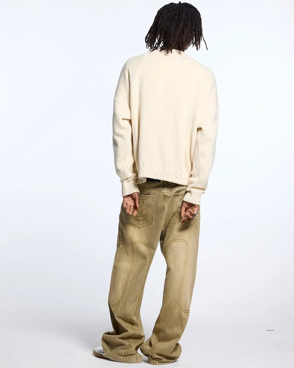 HARPER KNIT BEIGE & BROWN 4