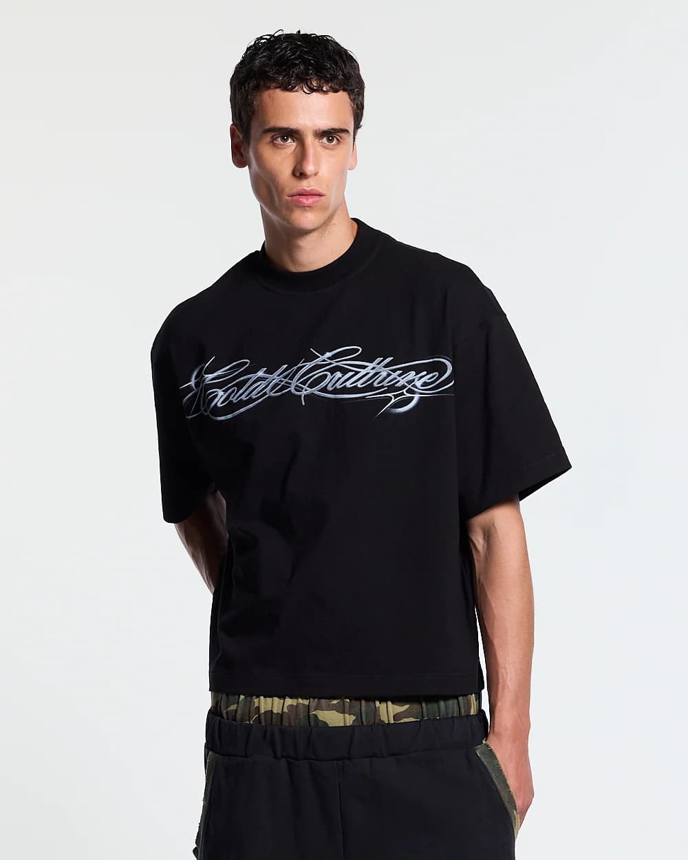 METAL SCRIPT TEE BLACK 2