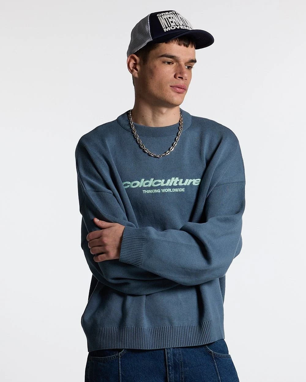 ESSENTIAL KNIT TURBULENCE BLUE 3