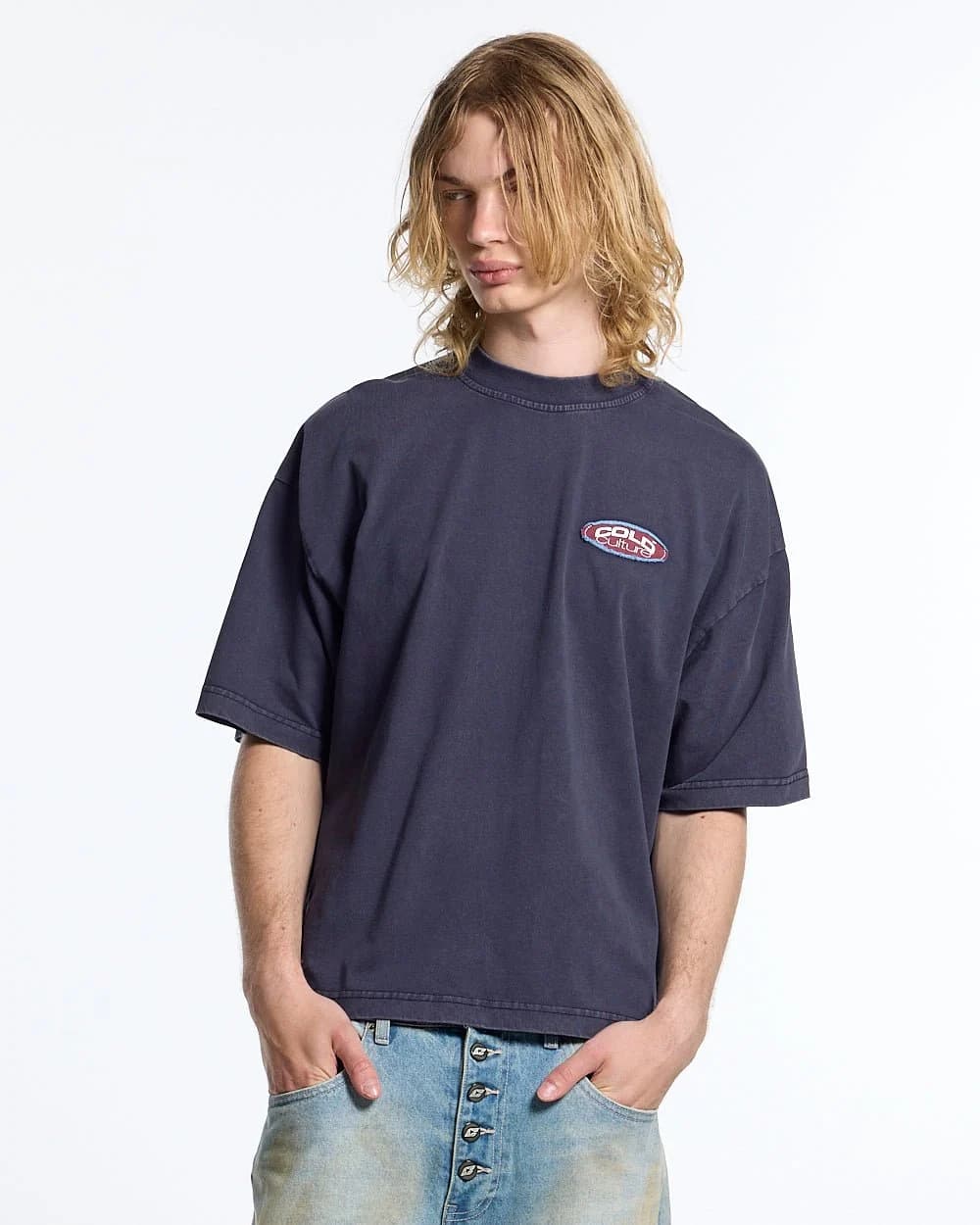 FULL ON WASHED TEE BLUE 4