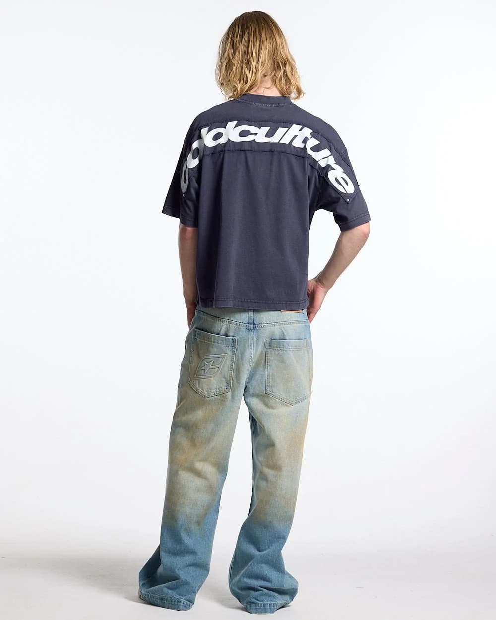 FULL ON WASHED TEE BLUE 6