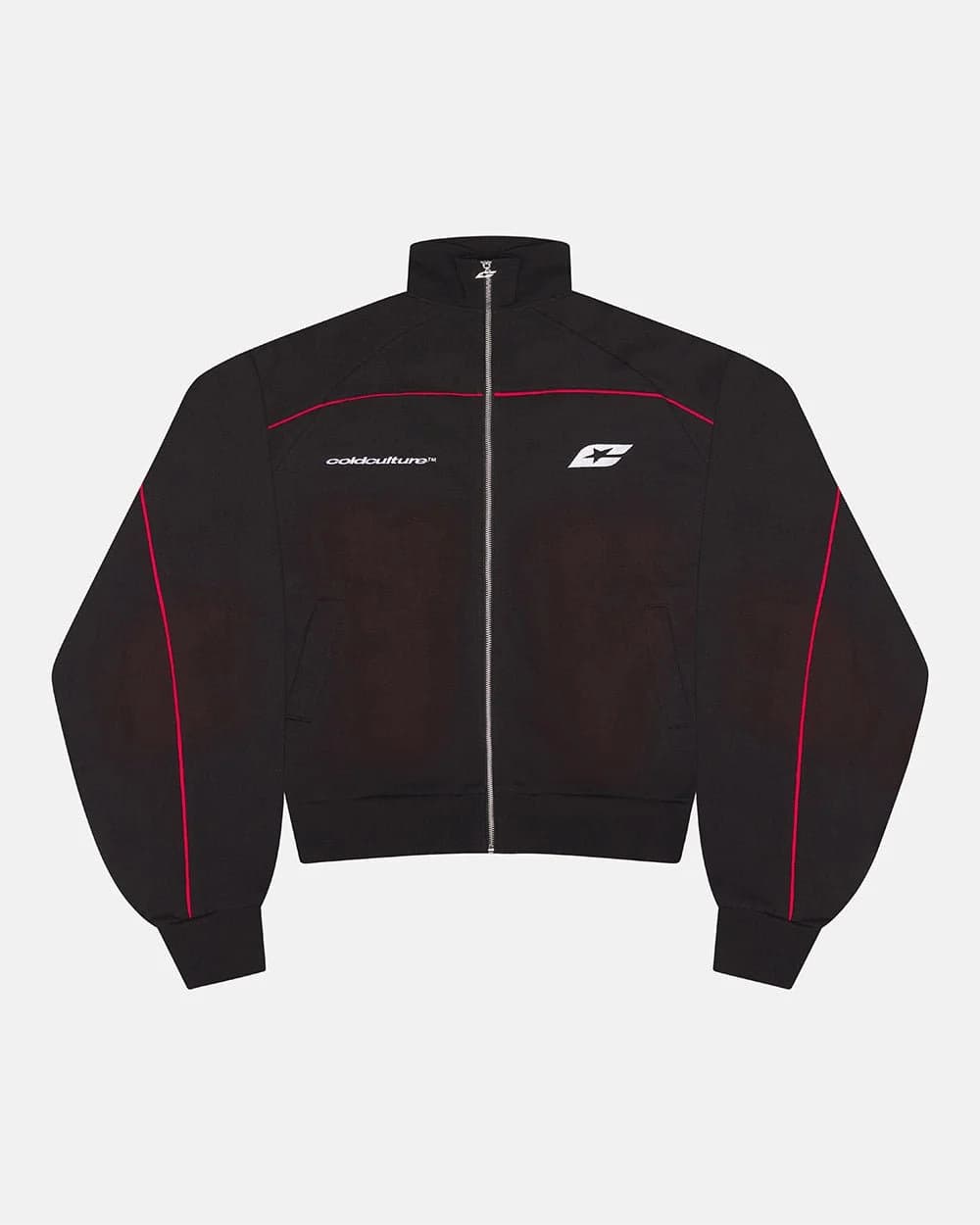 SAVAGE WASHED JACKET BLACK & RED by COLD CULTURE