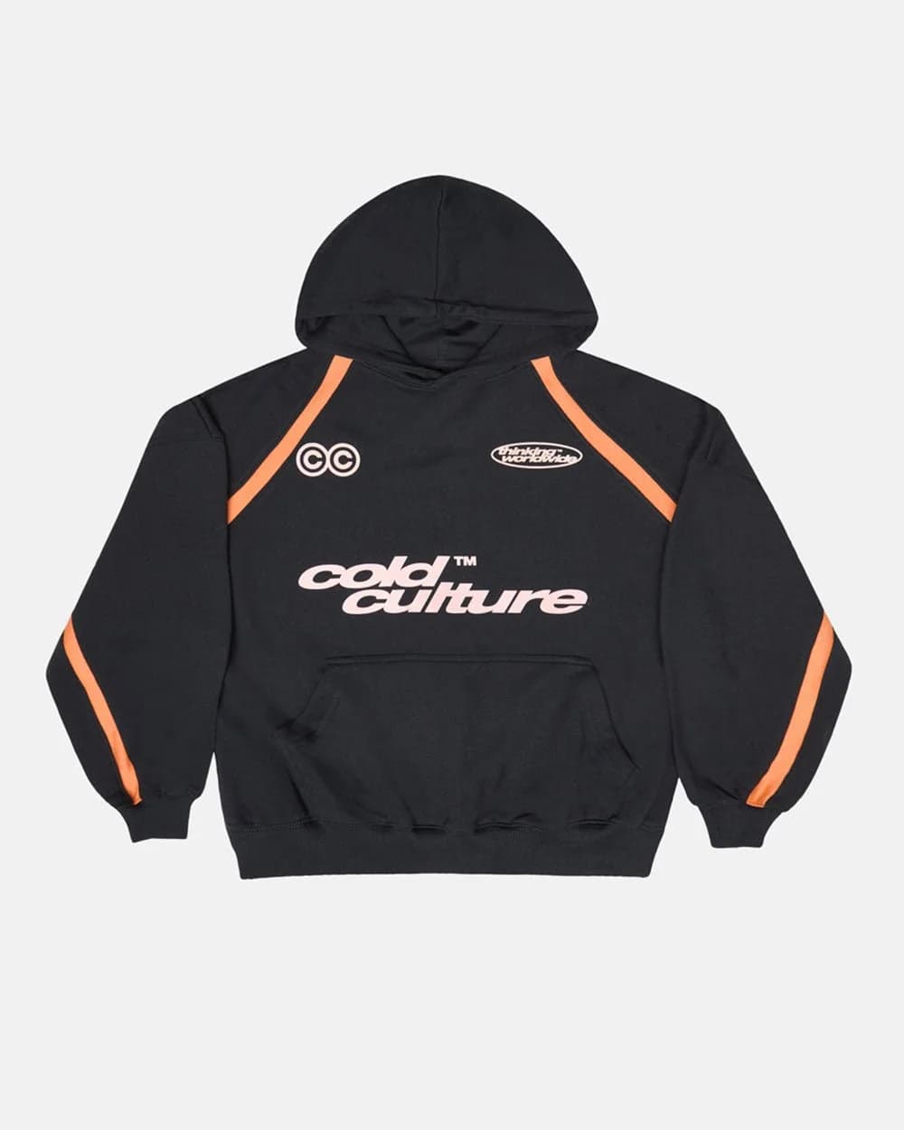 DETAILED HOODIE BLACK by COLD CULTURE