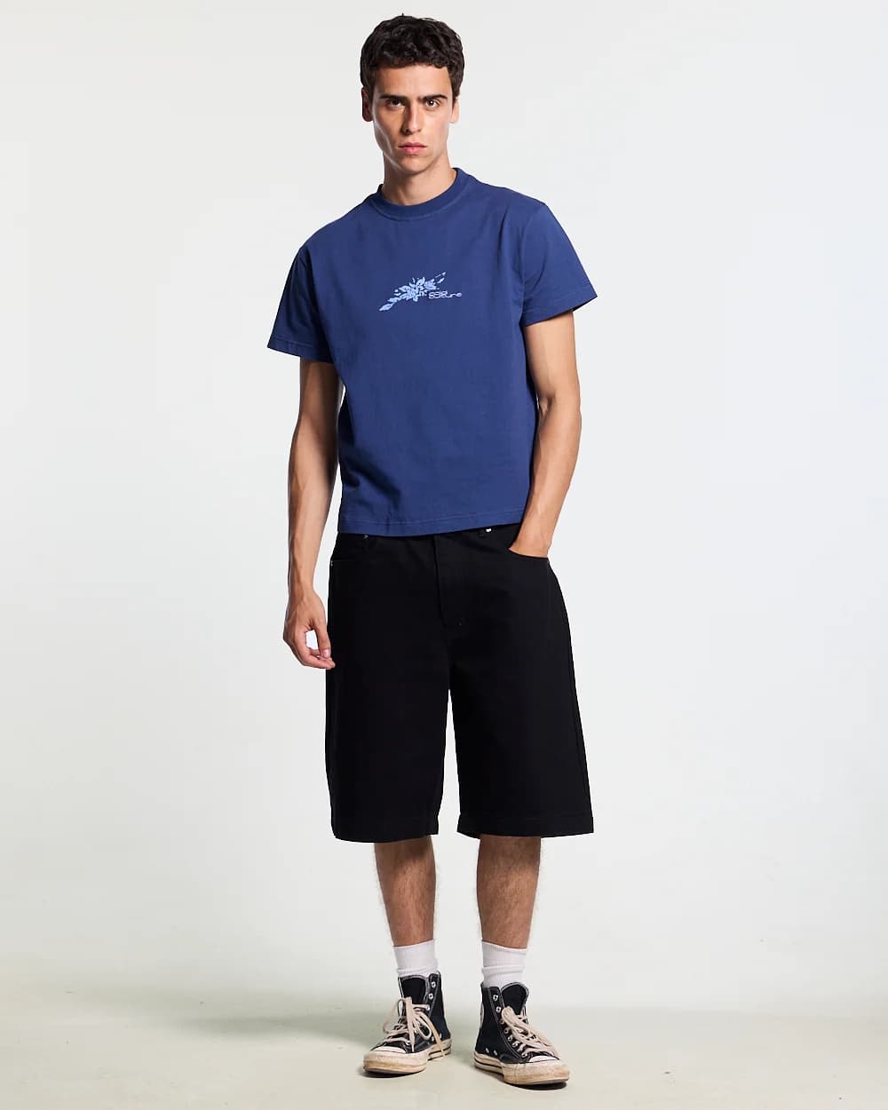 BLOOM TEE NAVY 5