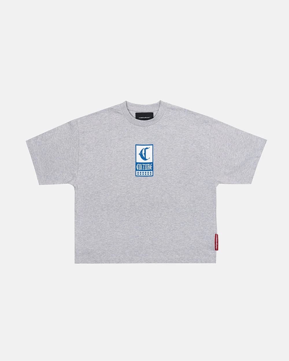 GOTHIC CURVED TEE GREY 4