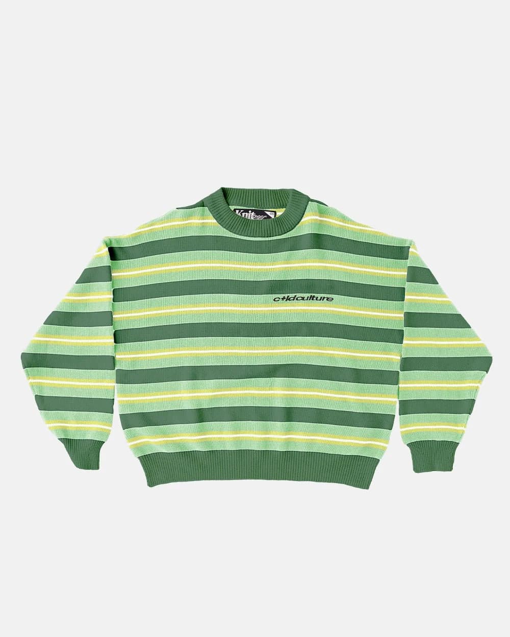 CASINO STRIPES KNIT PALE JADE by COLD CULTURE