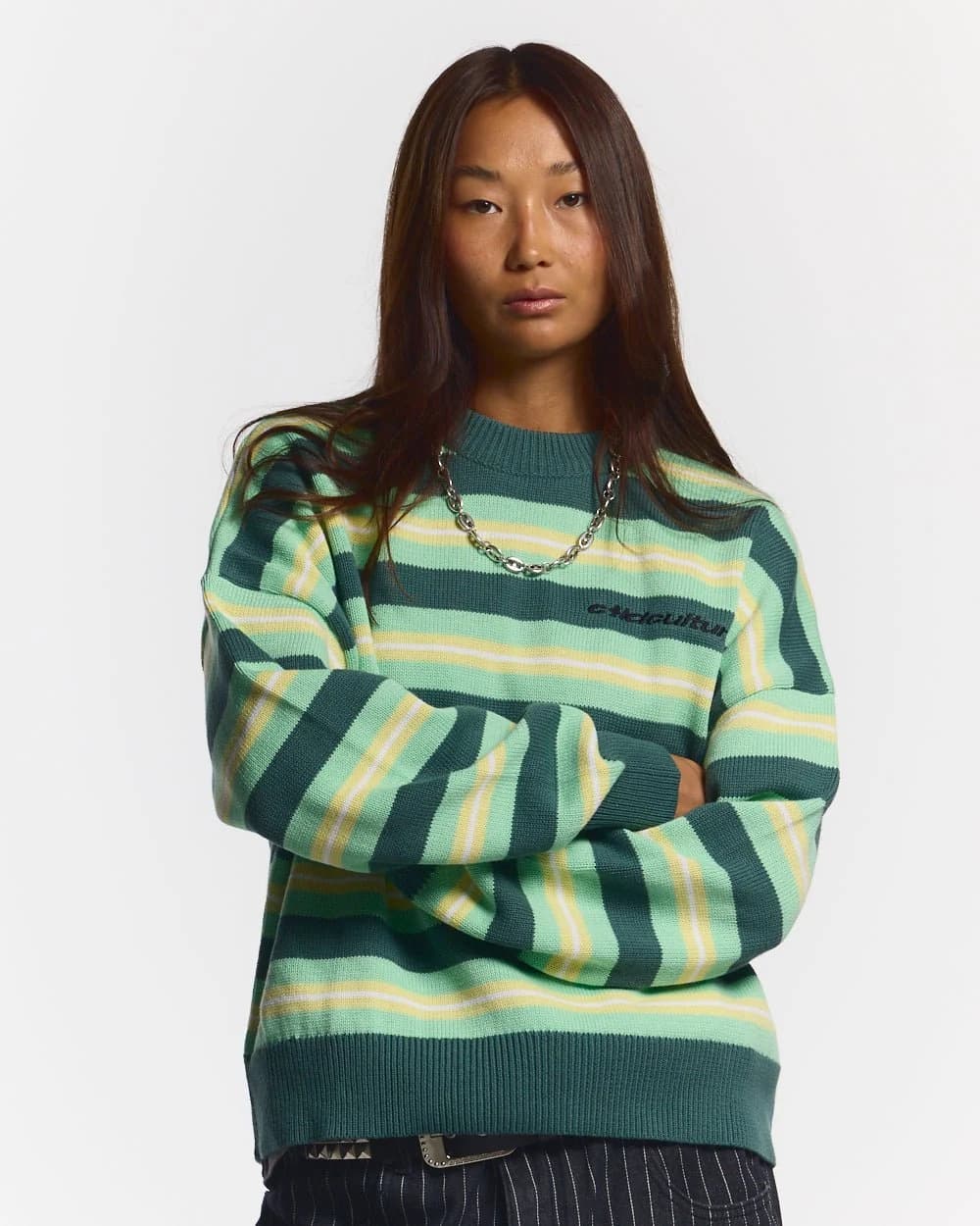 CASINO STRIPES KNIT PALE JADE 5