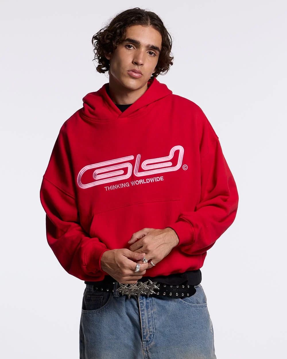 GRAFFITI HOODIE RED 2