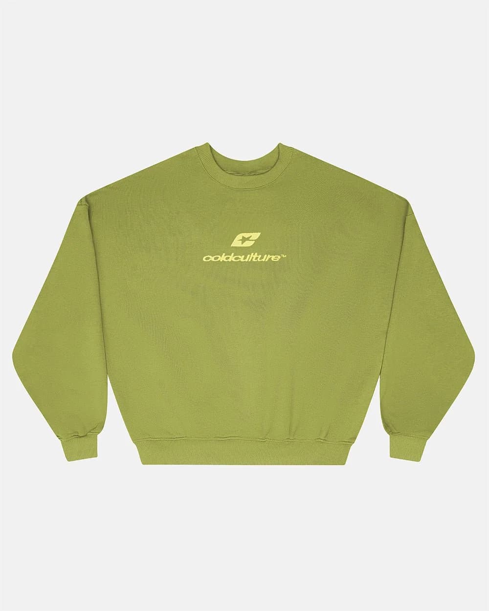 CURVED CREWNECK LIGHT GREEN 2