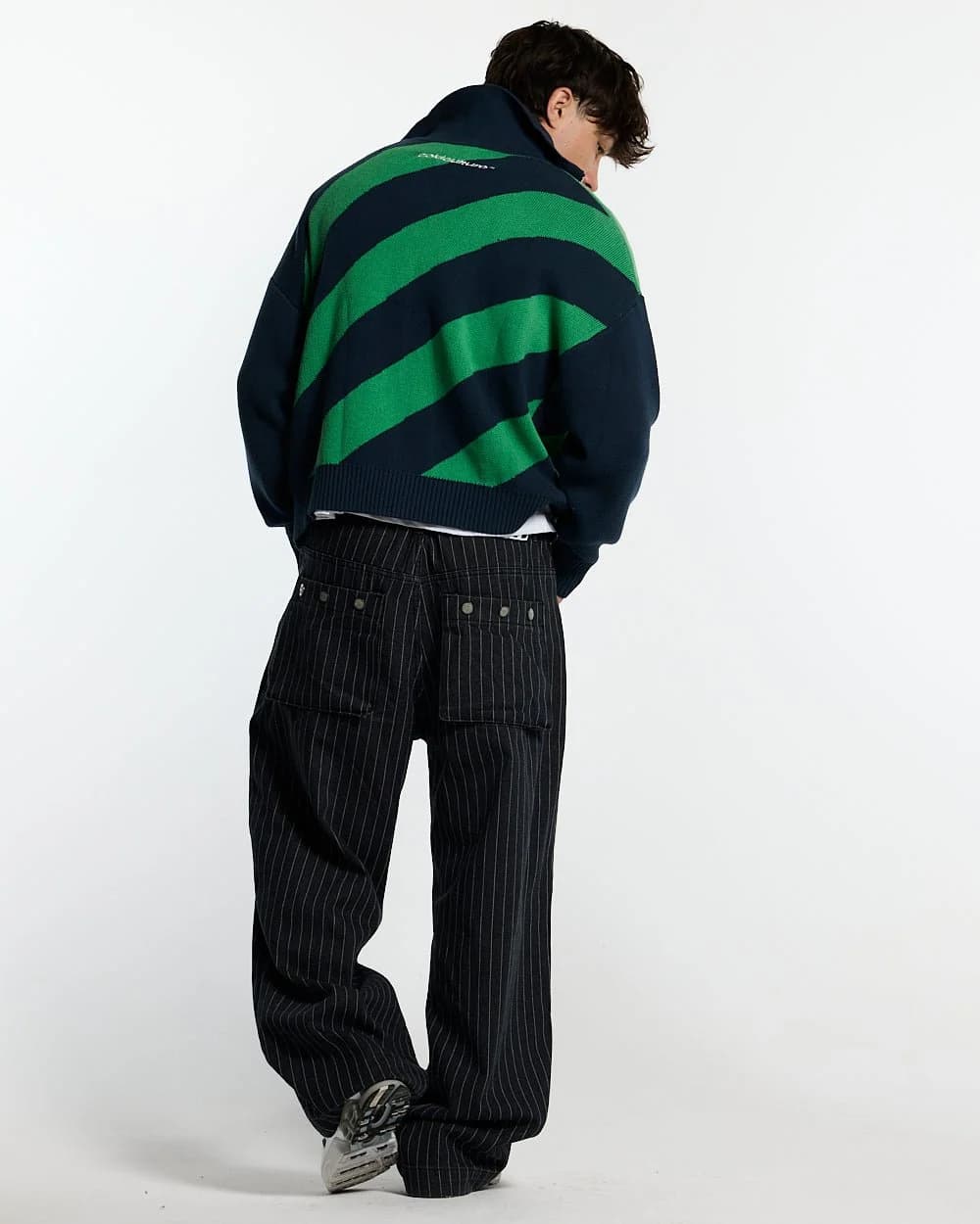 LINES FUSION KNIT GREEN & BLUE 4