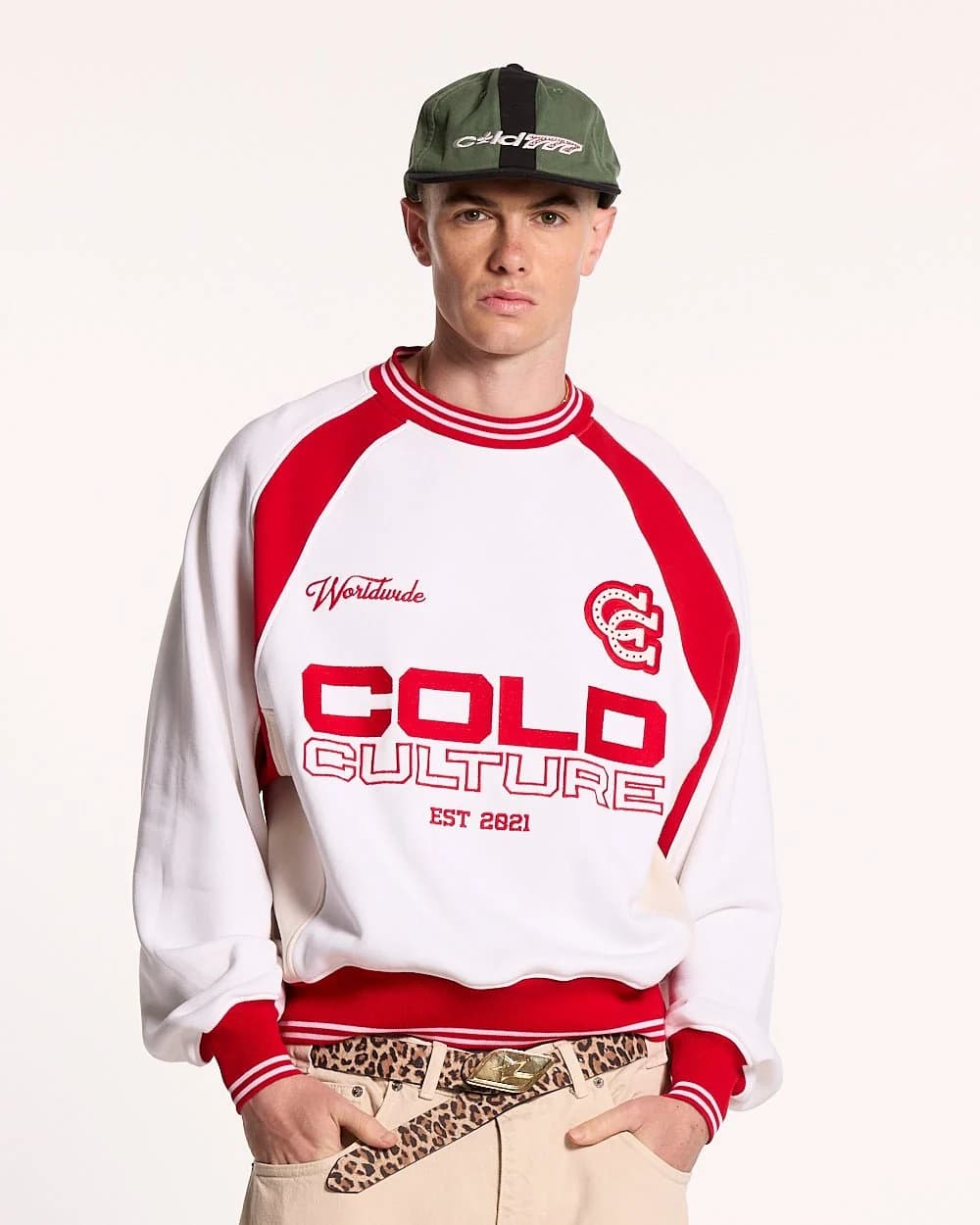 COWBOY VARSITY CREWNECK FIERY RED 3