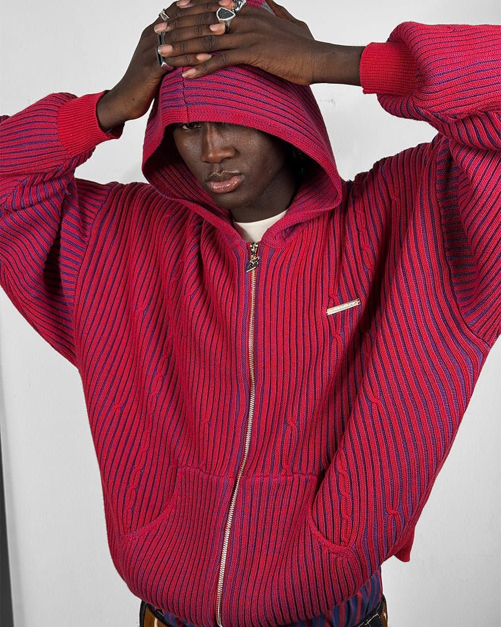 VIBE JUNCTION KNIT BLUE & RED 7