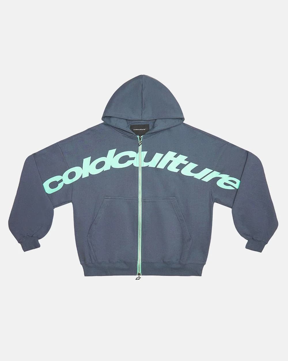 DRIVEN ZIP HOODIE INDIGO BLUE by COLD CULTURE
