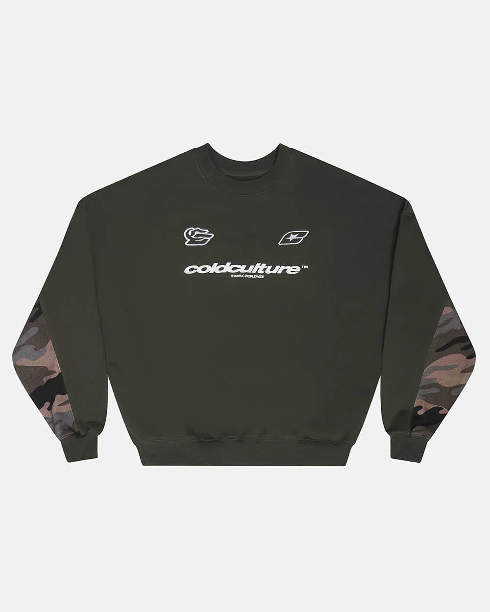RACING CREWNECK CAMO GREY by COLD CULTURE