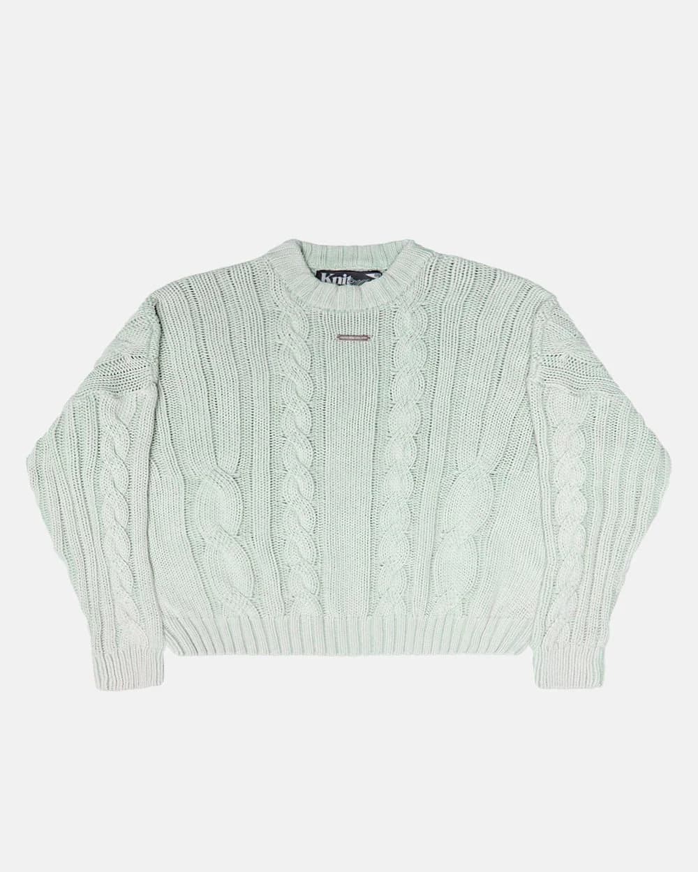 PATTERNED KNIT LIGHT BLUE by COLD CULTURE