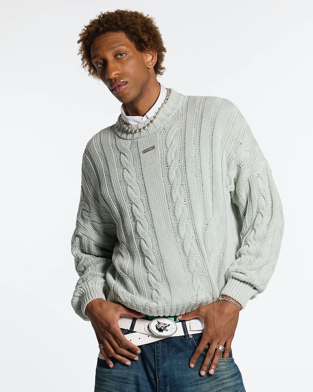 PATTERNED KNIT LIGHT BLUE 3