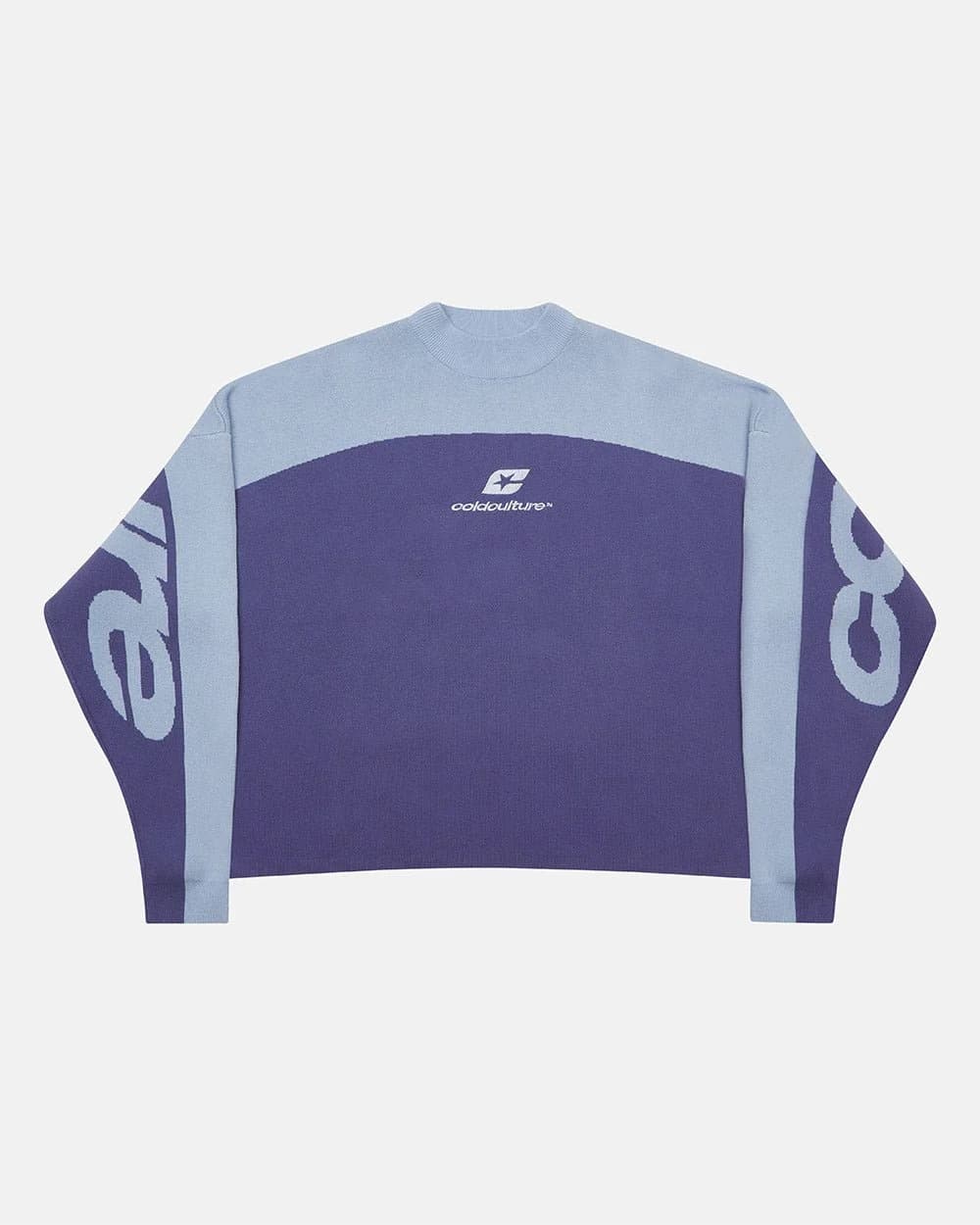 CURVED KNIT BLUE 2