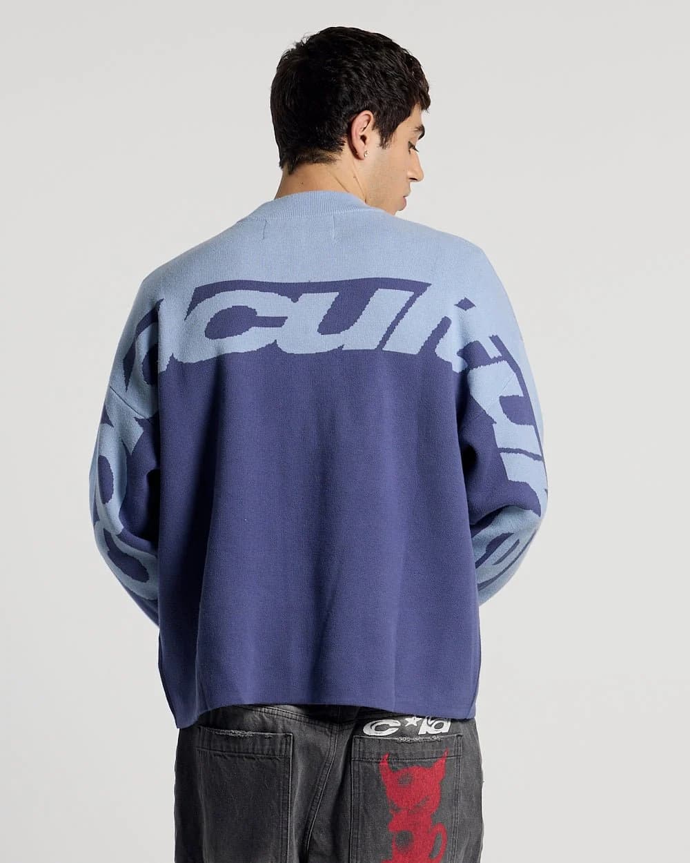 CURVED KNIT BLUE 3